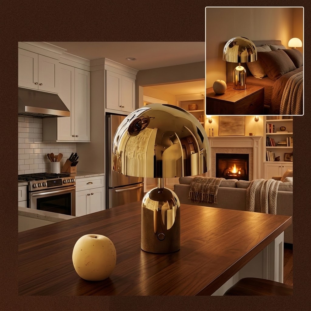 Bell LED Table Lamp – Modern Dimmable Bedside Lamp