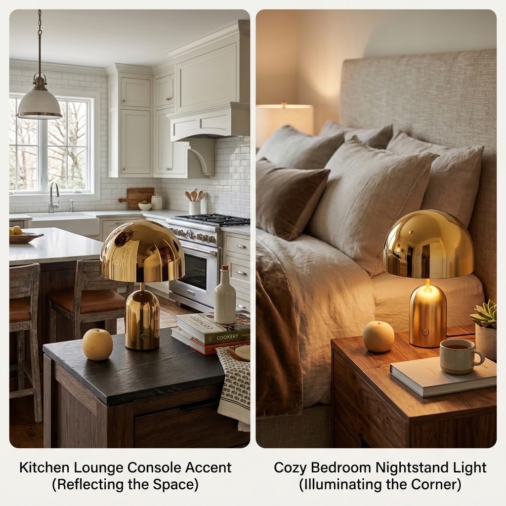 Bell LED Table Lamp – Modern Dimmable Bedside Lamp