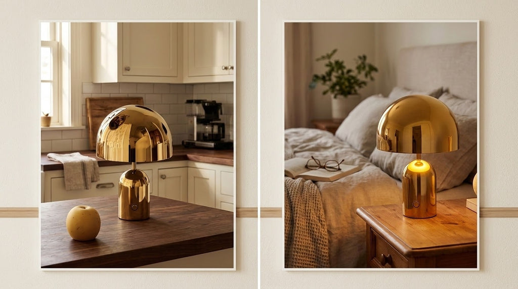 Bell LED Table Lamp – Modern Dimmable Bedside Lamp