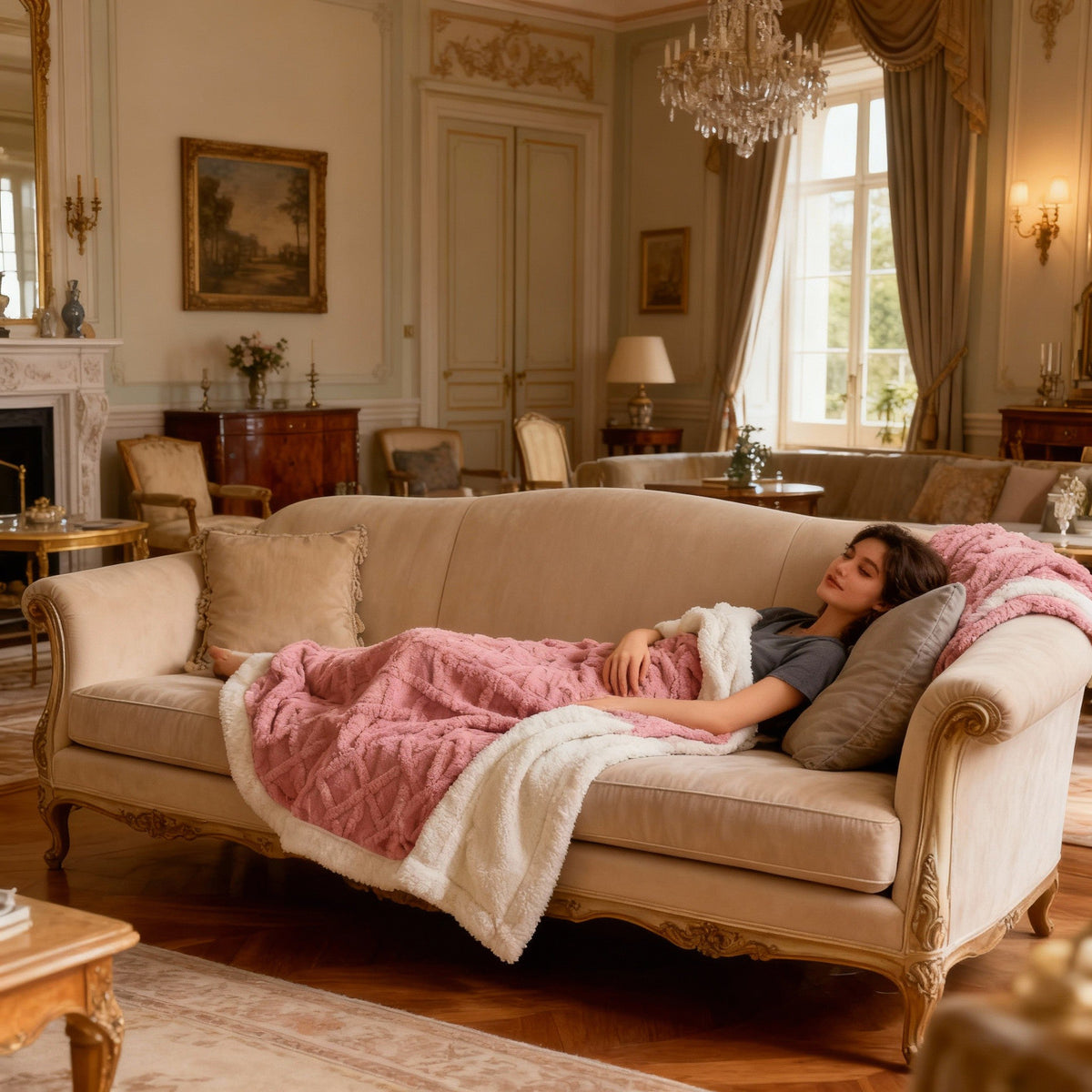 Luxury Plush Flannel Blanket – Ultra-Soft Textured Cozy Throw