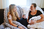 White Chunky Knit Chenille Blanket – Handmade Cozy Throw