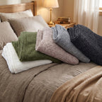 Aurora Alpaca Knit Throw Blanket – Soft Luxury Ribbed Throw