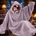 Oversized Fleece Hoodie Blanket – Ultra-Soft Wearable Blanket
