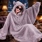 Oversized Fleece Hoodie Blanket – Ultra-Soft Wearable Blanket