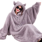 Oversized Fleece Hoodie Blanket – Ultra-Soft Wearable Blanket