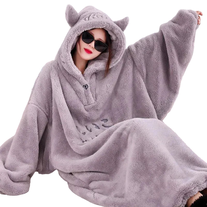 Oversized Fleece Hoodie Blanket – Ultra-Soft Wearable Blanket