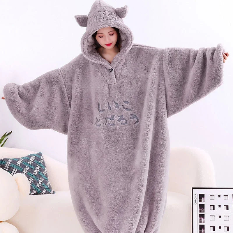 Oversized Fleece Hoodie Blanket – Ultra-Soft Wearable Blanket