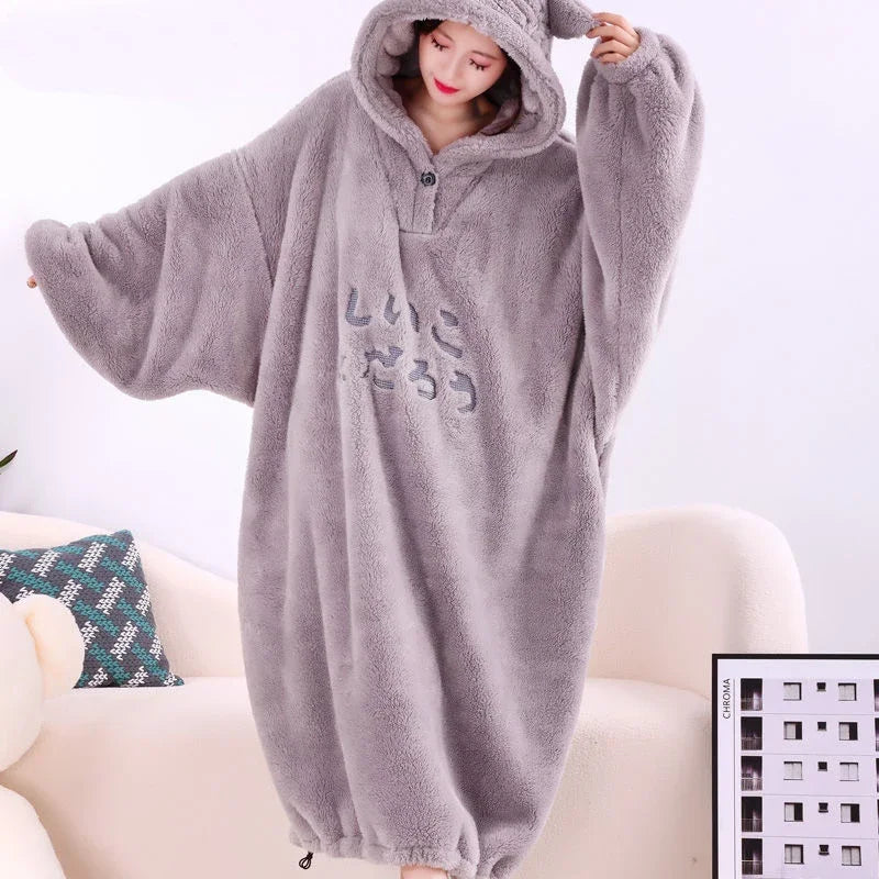 Oversized Fleece Hoodie Blanket – Ultra-Soft Wearable Blanket