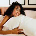 Off-White Ivory Silk Pillow Sleeve