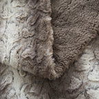 Tache Silver Snow Giraffe Faux Fur Throw Blanket (DY16)