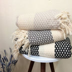 Istanbul Handwoven Cotton Throw Blanket – Soft & Cozy