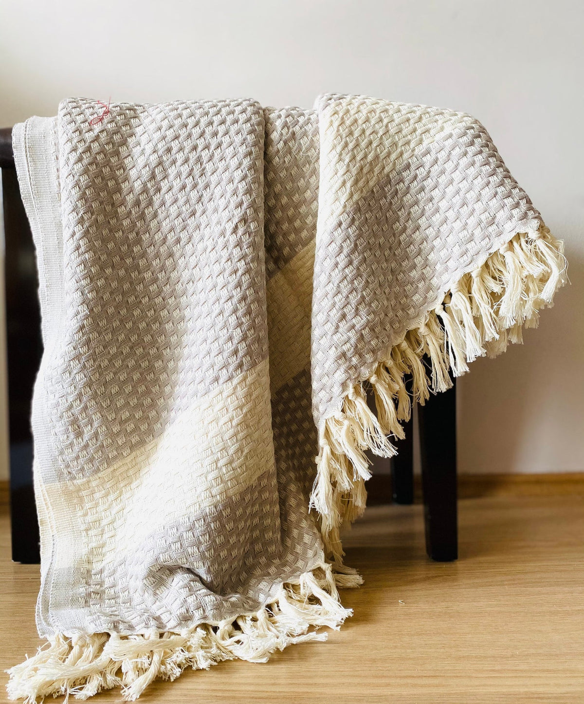 Istanbul Handwoven Cotton Throw Blanket – Soft & Cozy